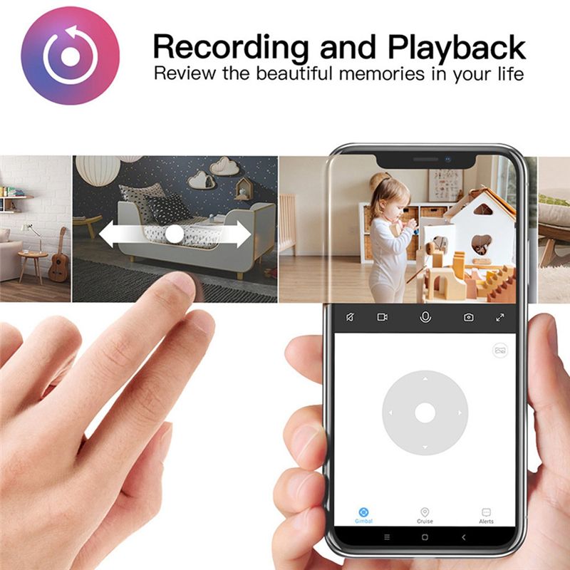 Home Security With Monitoring - Essential Indoor Wifi Tuya Camera, Baby