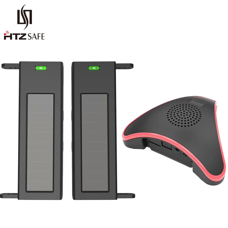Home Security Beams - HTZSAFE Solar Beam Sensor Driveway Alarm
