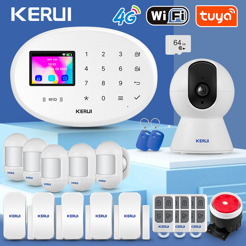 Home Security No Wifi - KERUI W204 Tuya Smart Home Alarm