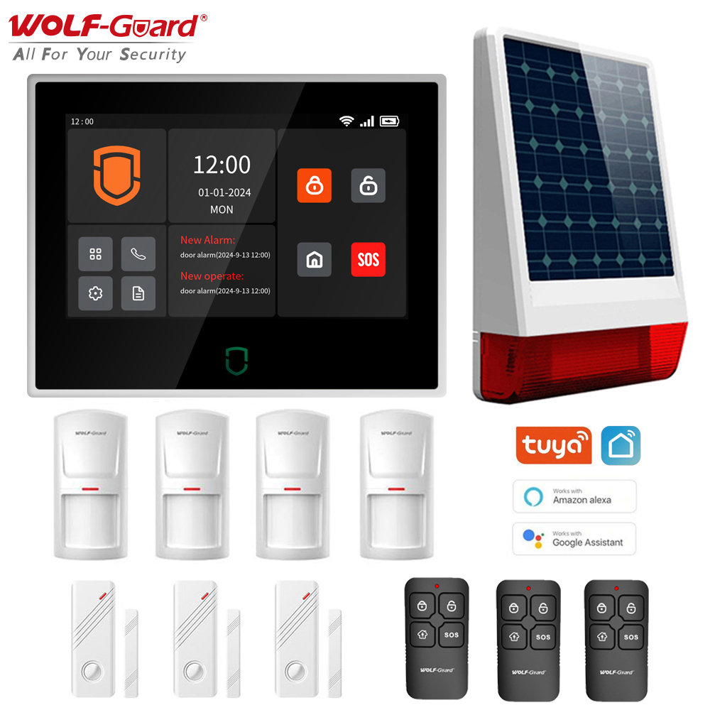 Home Security No Wifi - Wolf-Guard 7 inch Touch Screen WiFi