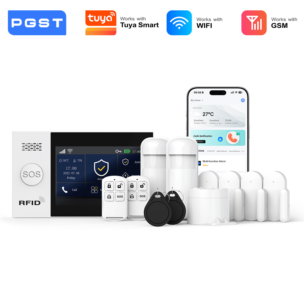 Home Security No Wifi - PGST 2G WiFi Alarm System Kit