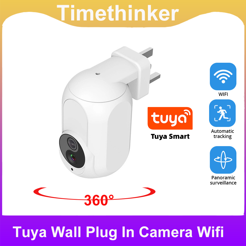 Home Security Beams - Timethinker Wifi 360° Camera Wall Plug