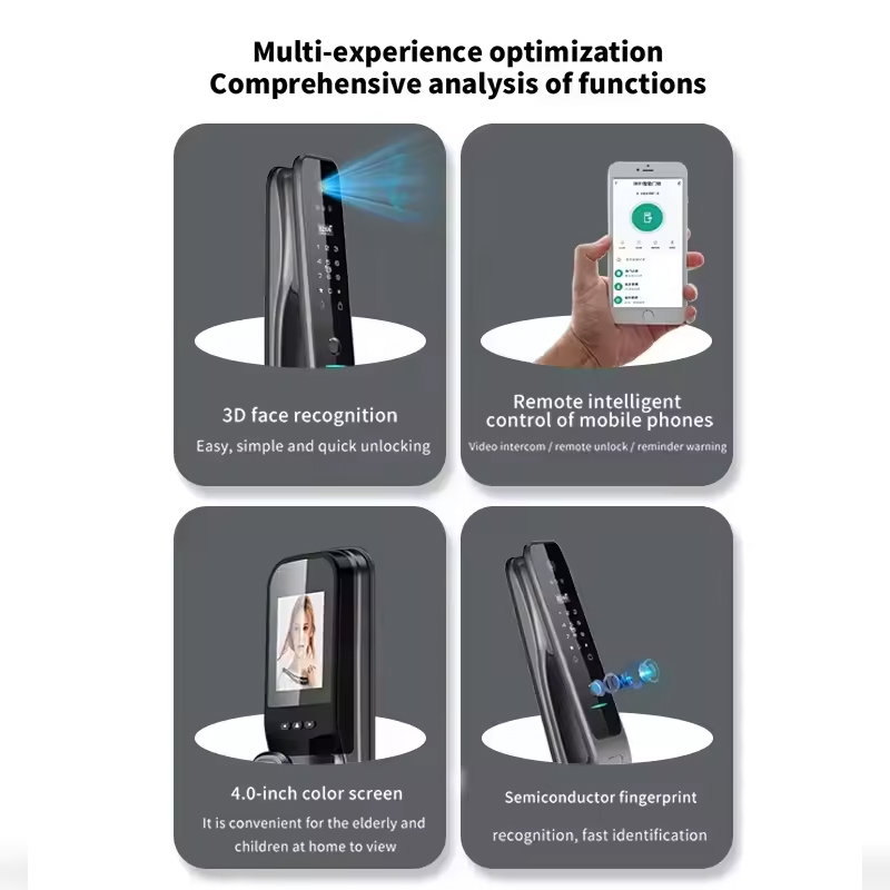 HX5 Smart Door Lock 3D Face Re - Home Security With Camera 评论和价格