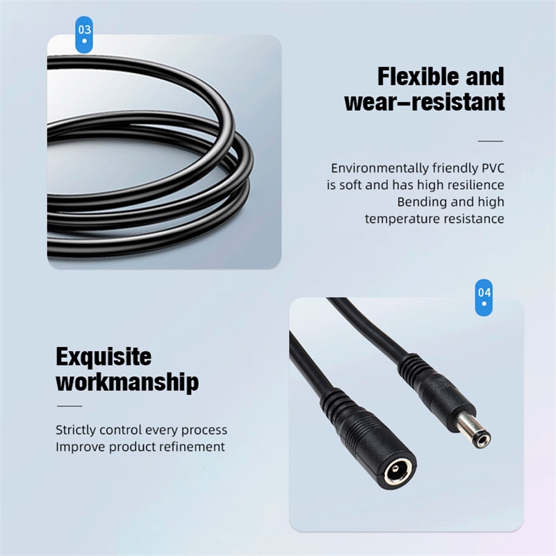 5.5 x 2.1mm 1 Female to 2 4 8  - Home Security Beams 评论和价格