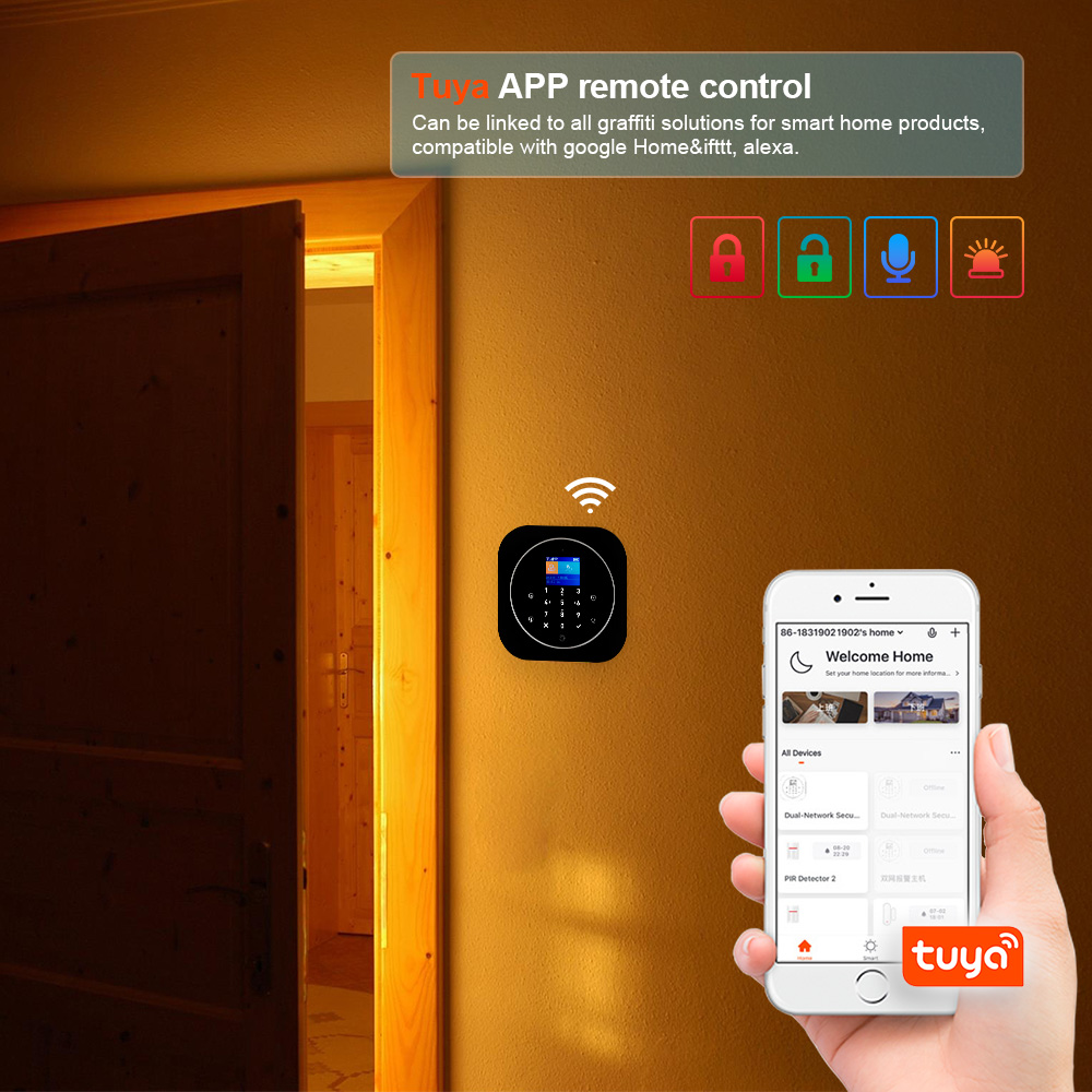 KERUI G12 2G Wifi Wireless Hom - Home Security No Wifi 评论和价格