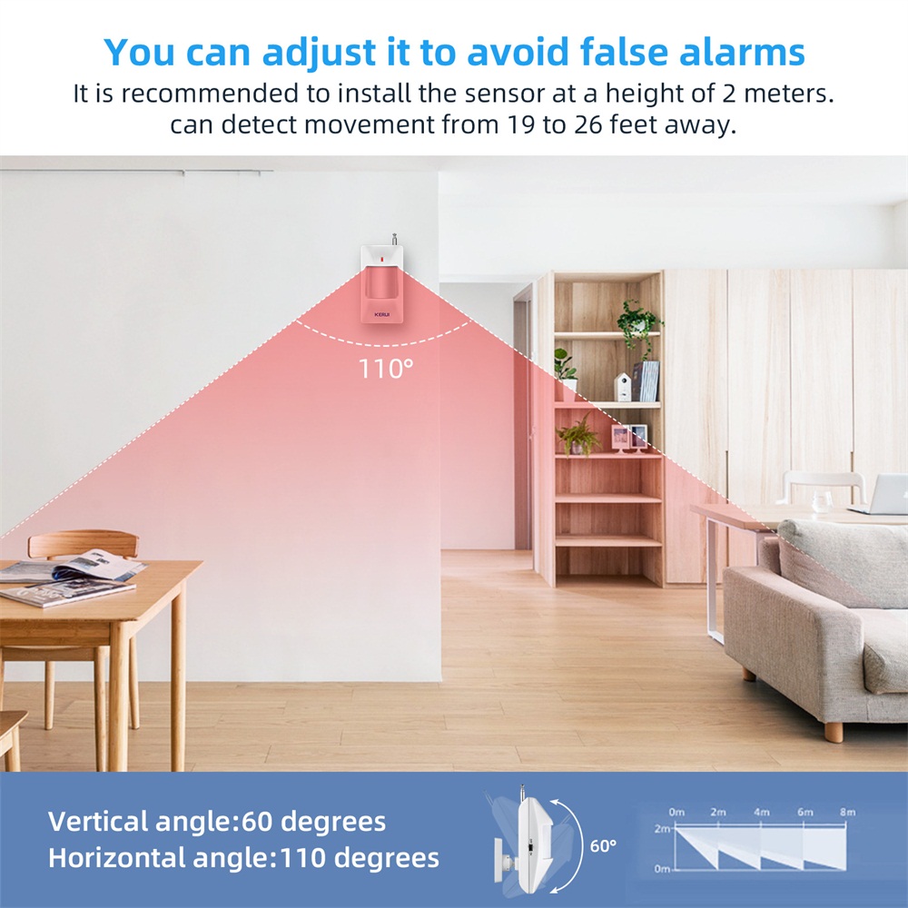 KERUI Wireless PIR Motion Sens - Home Security System Installation 评论和价格