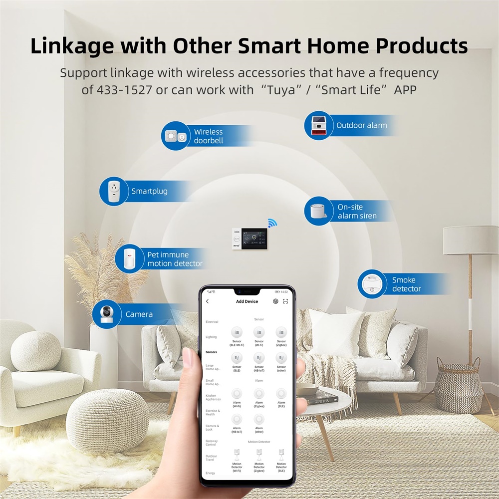 2.4G WIFI Smart GSM Alarm Syst - Home Security System Installation 评论和价格