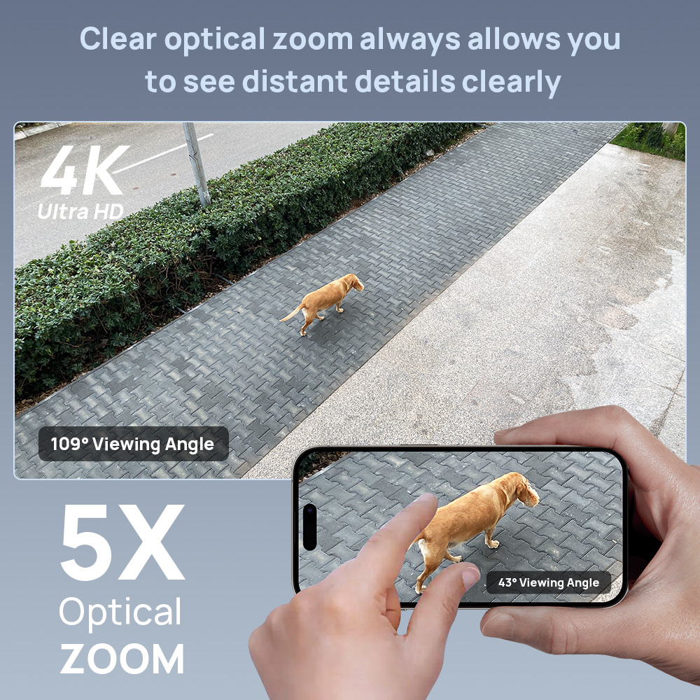Vikylin 8MP Dome PTZ 5X Zoom I - Home Security Online 评论和价格