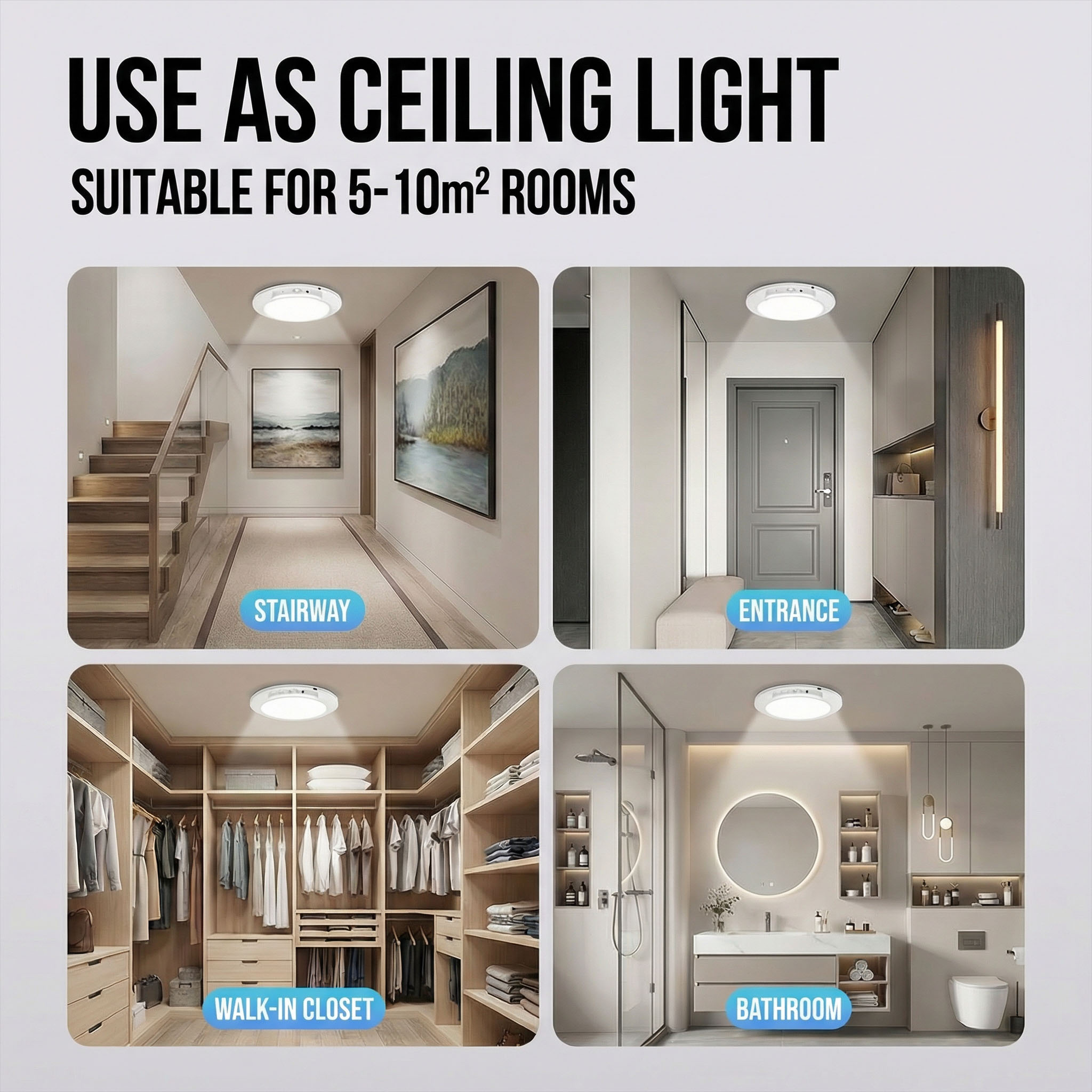 Motion Sensor Rechargeable LED - Home Security Beams 评论和价格