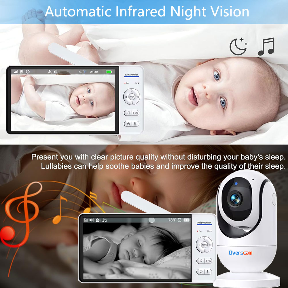 7.0 Inch Screen Baby Monitor 5 - Home Security Cameras Uk 评论和价格