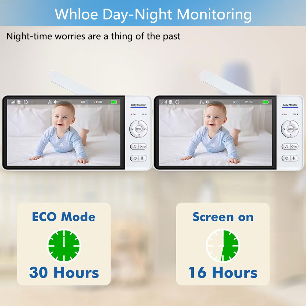 7.0 Inch Screen Baby Monitor 5 - Home Security Cameras Uk 评论和价格