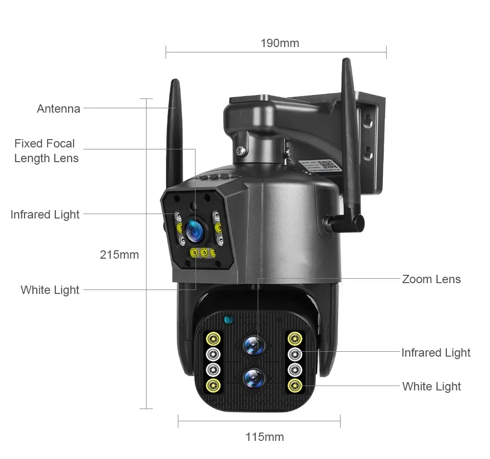 4K 4MP 10XZoom LTE 4G Sim Card - Ip Camera Outdoor 4K 评论和价格