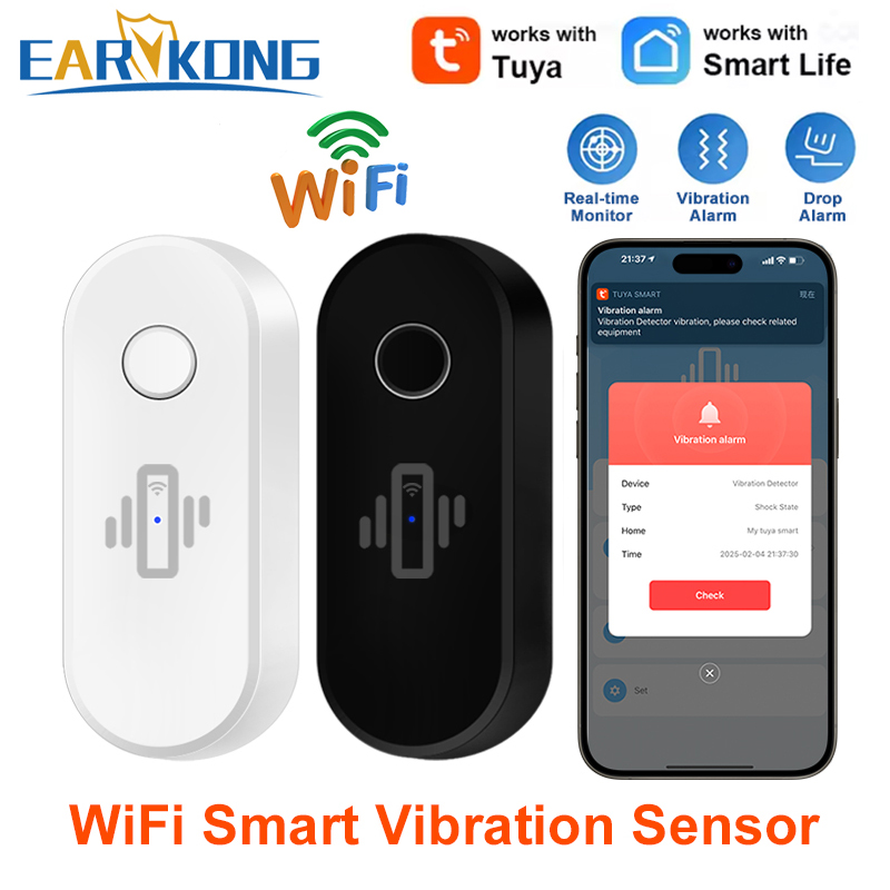 Tuya WiFi Vibration Detector G - Window Alarm Sensor 评论和价格