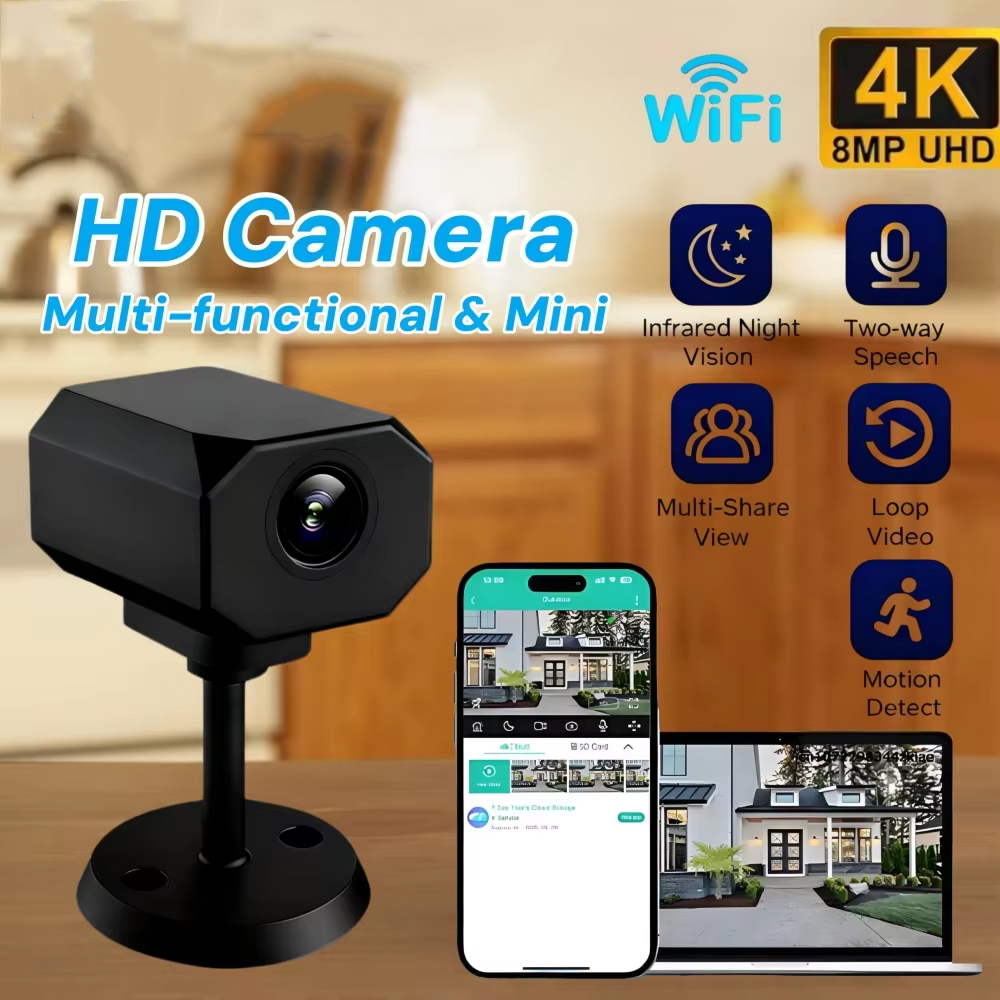 4K HD WiFi Security Camera for - Home Security With Camera 评论和价格