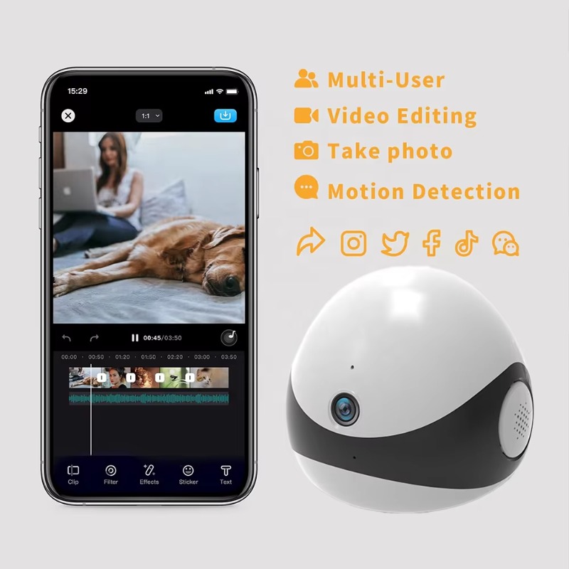 Wireless 2K HD Mobile Pet Comp - Home Security Robot Dog 评论和价格