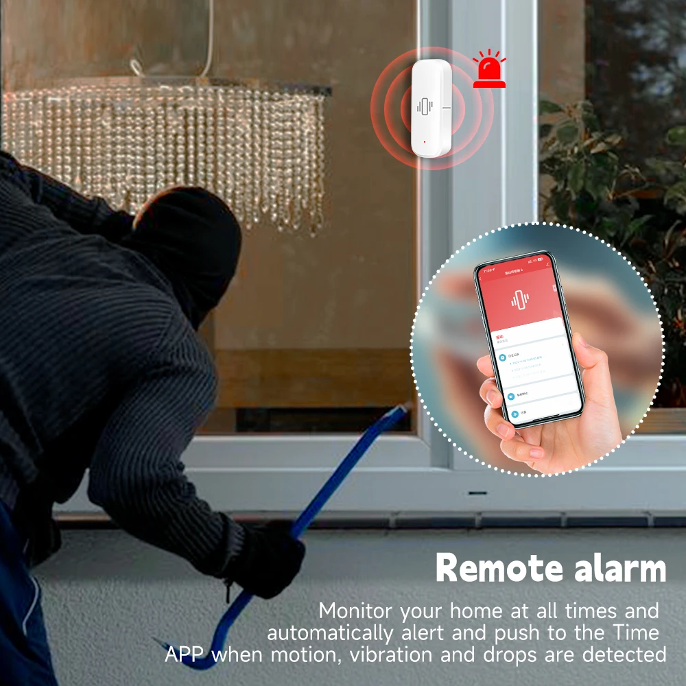 WiFi/Zigbee Smart Vibration Se - Home Security App 评论和价格