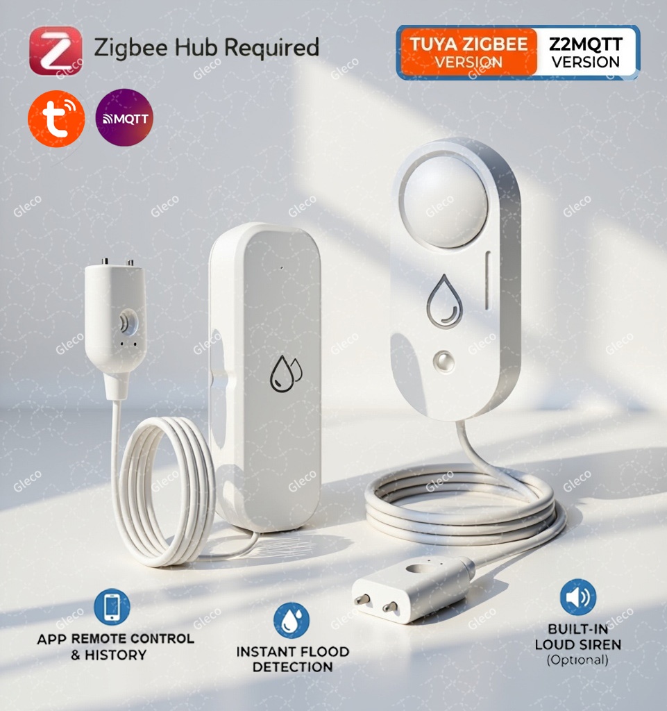 Zigbee Water Leak Sensor Flood - Home Security App 评论和价格