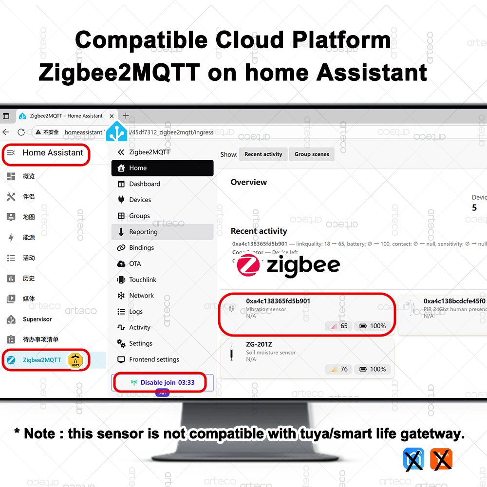 Smart ZigBee 3.0 Vibration Sen - Home Security With Monitoring 评论和价格