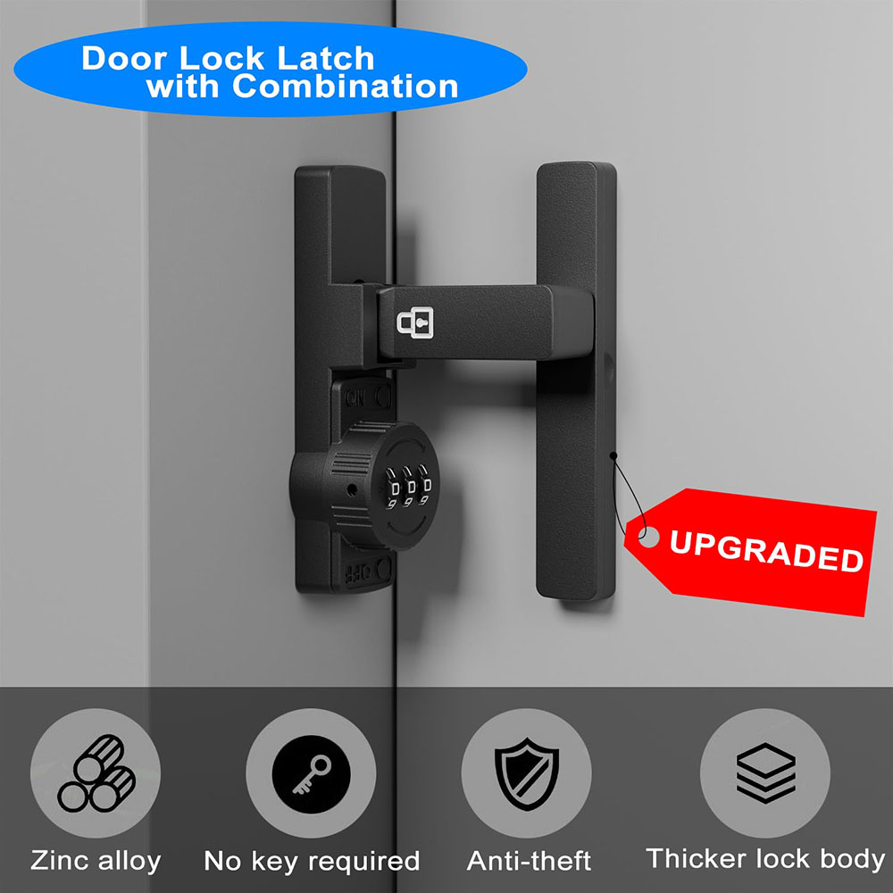 Security Barn Door Lock 3-Digi - Home Security Locks 评论和价格