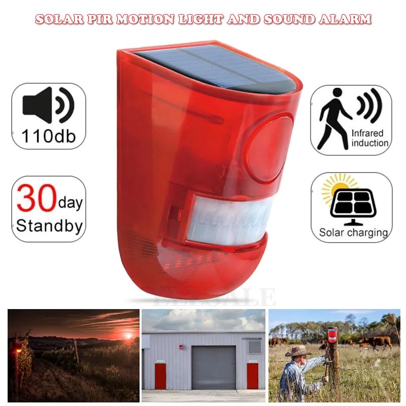 Waterproof Solar Powered Alarm - Home Security Equipment 评论和价格