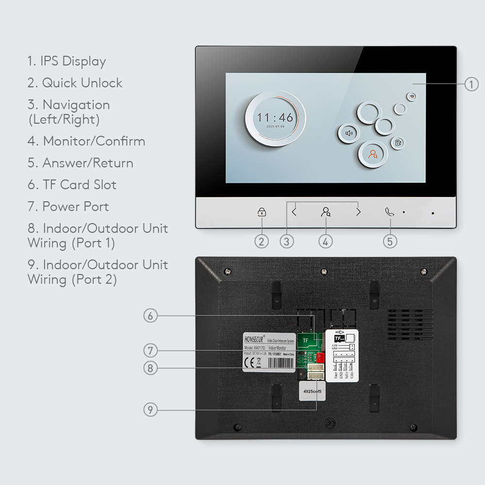 Tuya Smart WIFI Indoor Monitor - Home Security With Monitoring 评论和价格