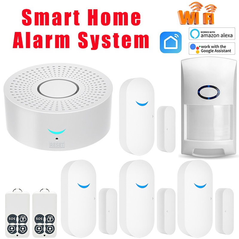 433MHz Smart Home Tuya WiFi Do - Window Alarm Sensor 评论和价格