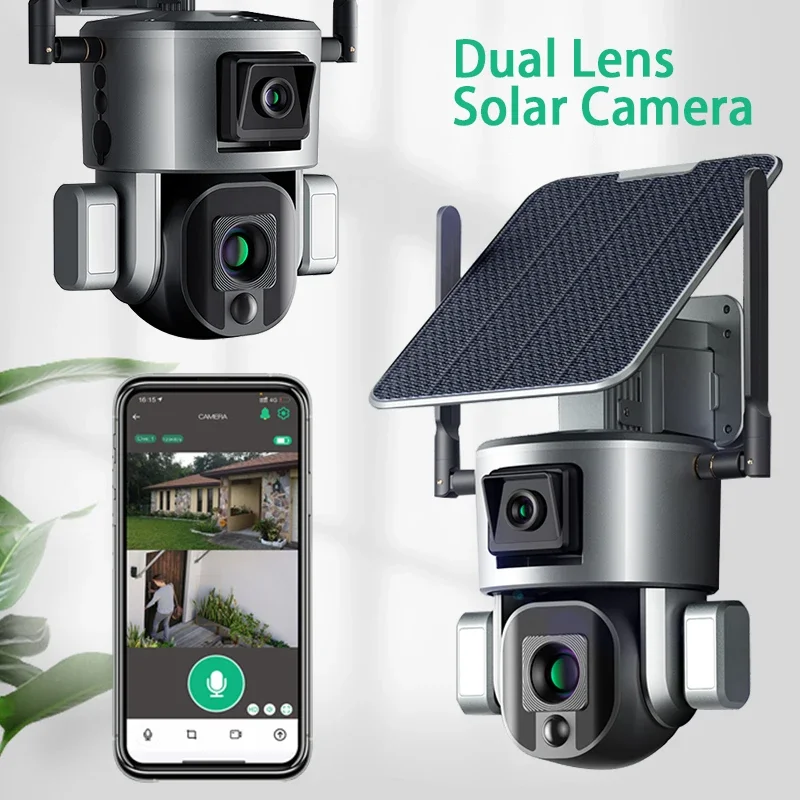 4G Wireless Solar Camera Dual  - Home Security Cameras Uk 评论和价格