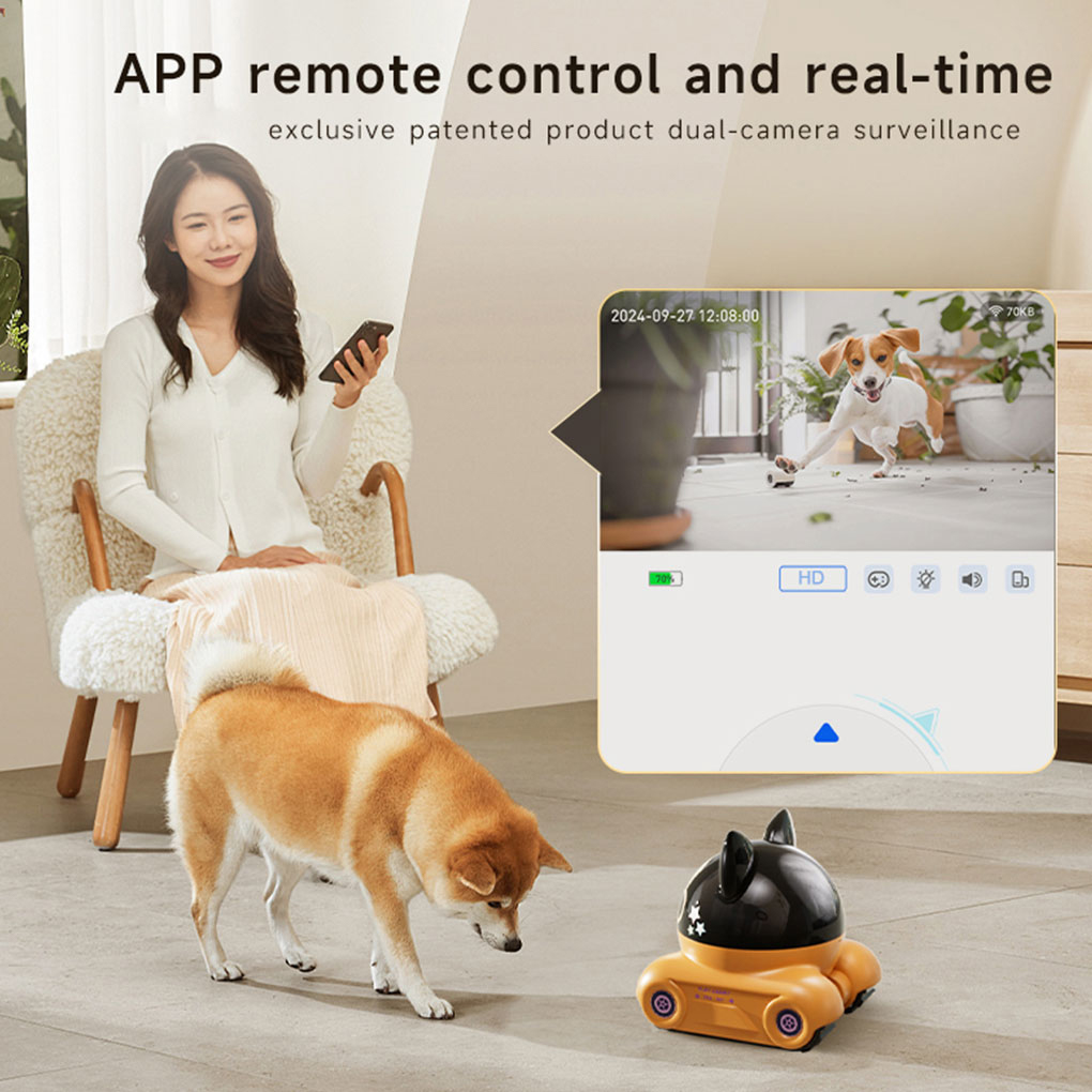 300w HD Lens Robot Camera APP  - Home Security Robot Dog 评论和价格