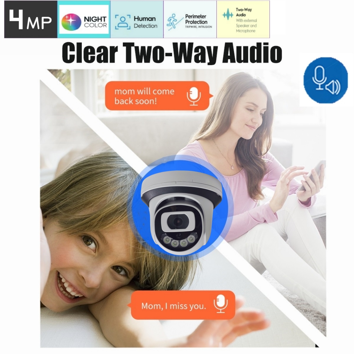 4MP WiFi Security Camera Indoo - Home Security System Installation 评论和价格