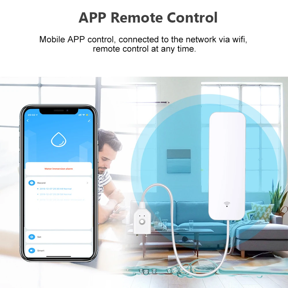Tuya WiFi Zigbee Water Sensor  - Home Security Equipment 评论和价格