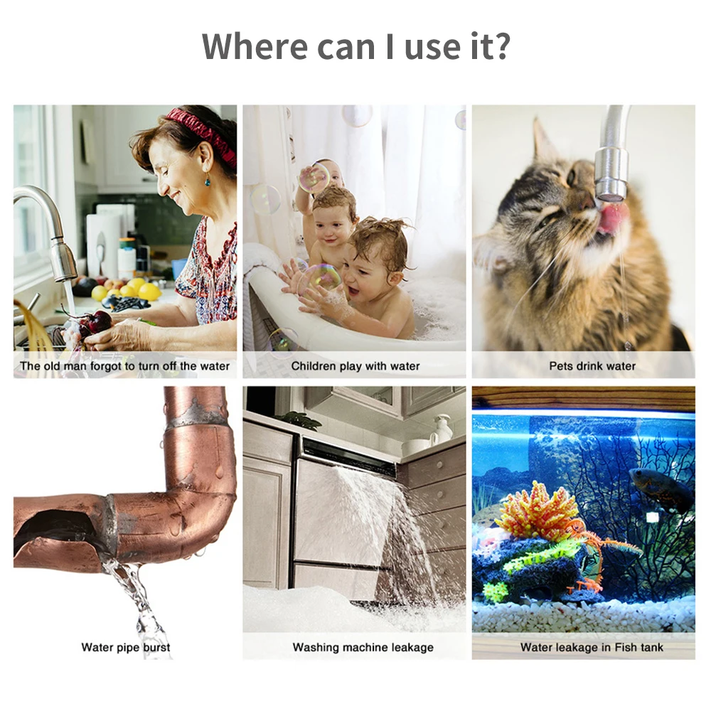 Tuya WiFi Zigbee Water Sensor  - Home Security Equipment 评论和价格