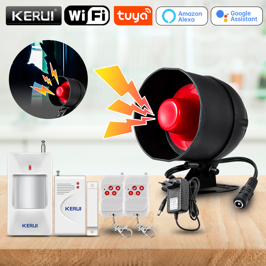 KERUI Tuya Smart WIFI Wireless - Home Security System Installation 评论和价格