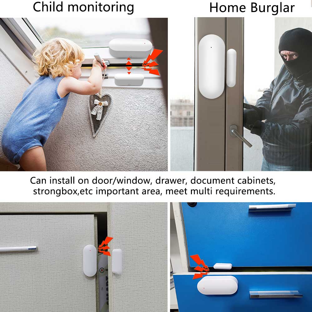 10PCS 433MHz Wireless Door Sen - Window Alarm Sensor 评论和价格