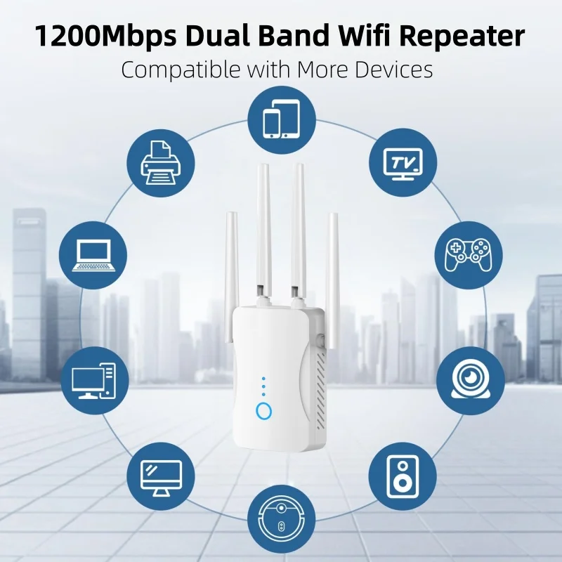 1200Mbps Dual Band WiFi Repeat - Home Security No Wifi 评论和价格