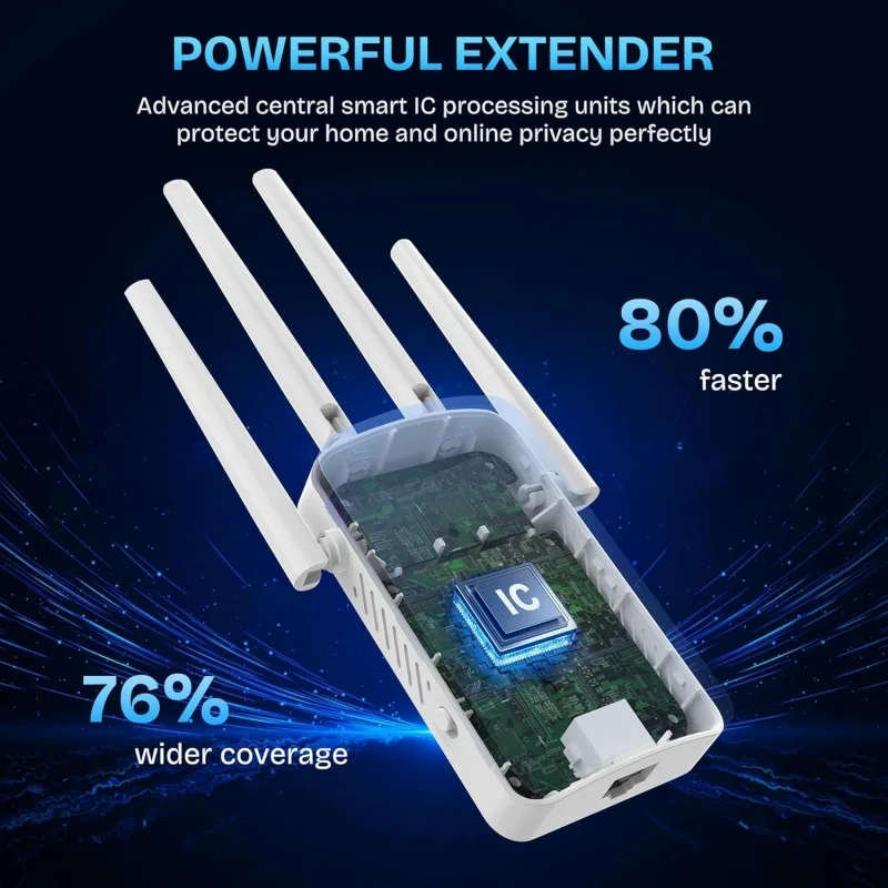 1200Mbps Dual Band WiFi Repeat - Home Security No Wifi 评论和价格
