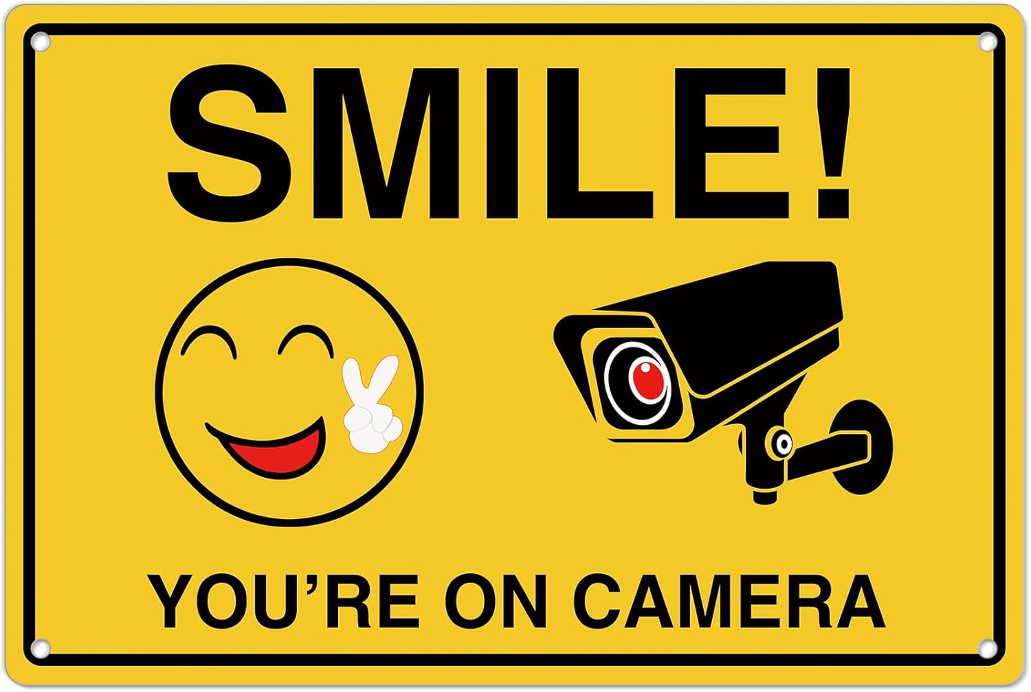 Smile Youre On Camera Signs ;  - Home Security With Monitoring 评论和价格