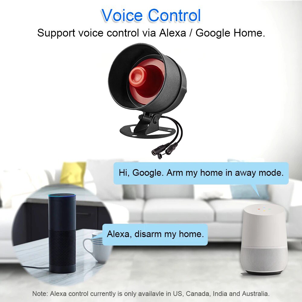 ONENUO Tuya WIFI Alarm Siren L - Home Security No Wifi 评论和价格