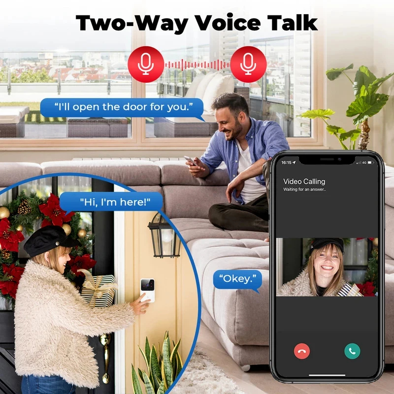 Smart Home WiFi Video Doorbell - Home Security System Installation 评论和价格