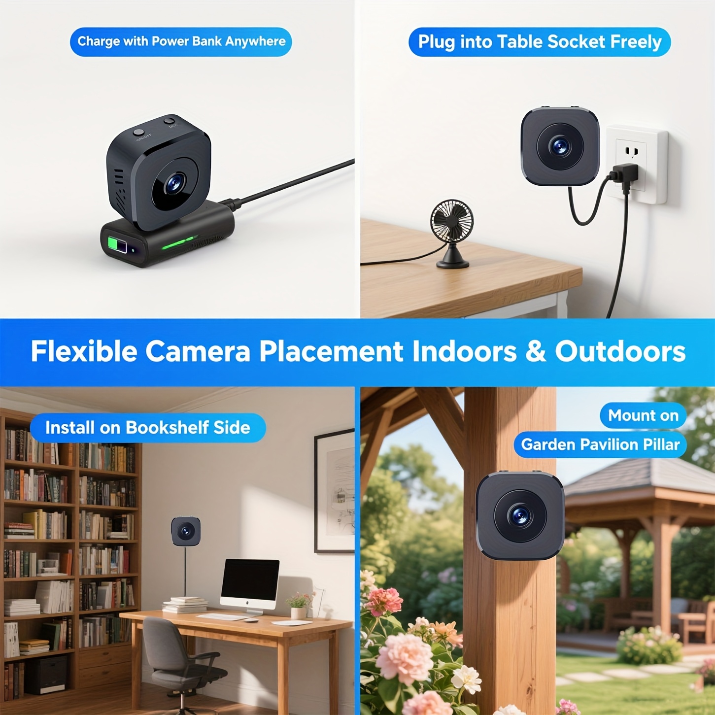 1080P HD Mini WiFi Camera Indo - Home Security With Monitoring 评论和价格