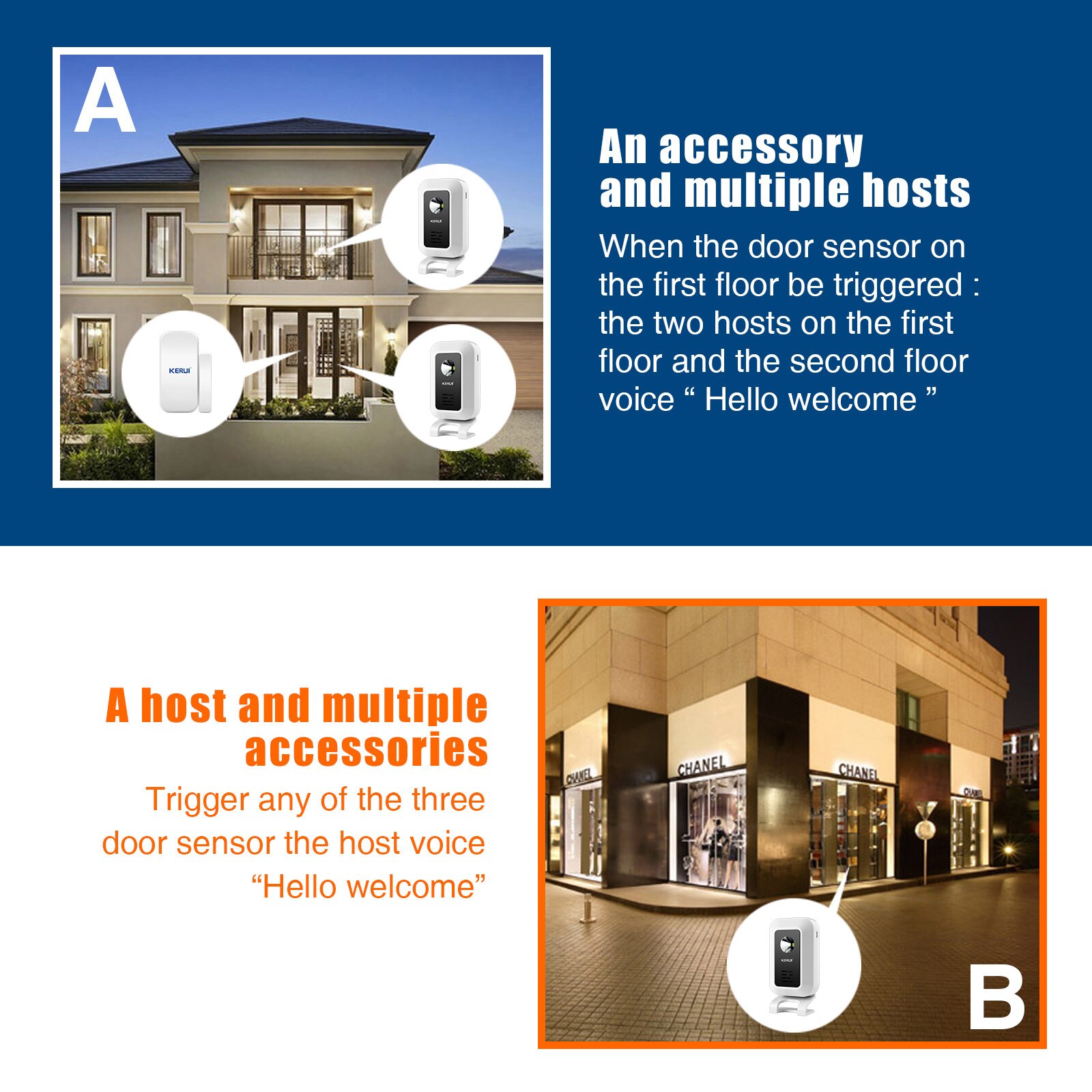 KERUI M7 Welcome Motion Sensor - Window Alarm Sensor 评论和价格
