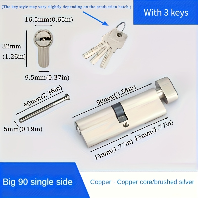 1Pc European Standard 60/70/80 - Home Security Locks 评论和价格