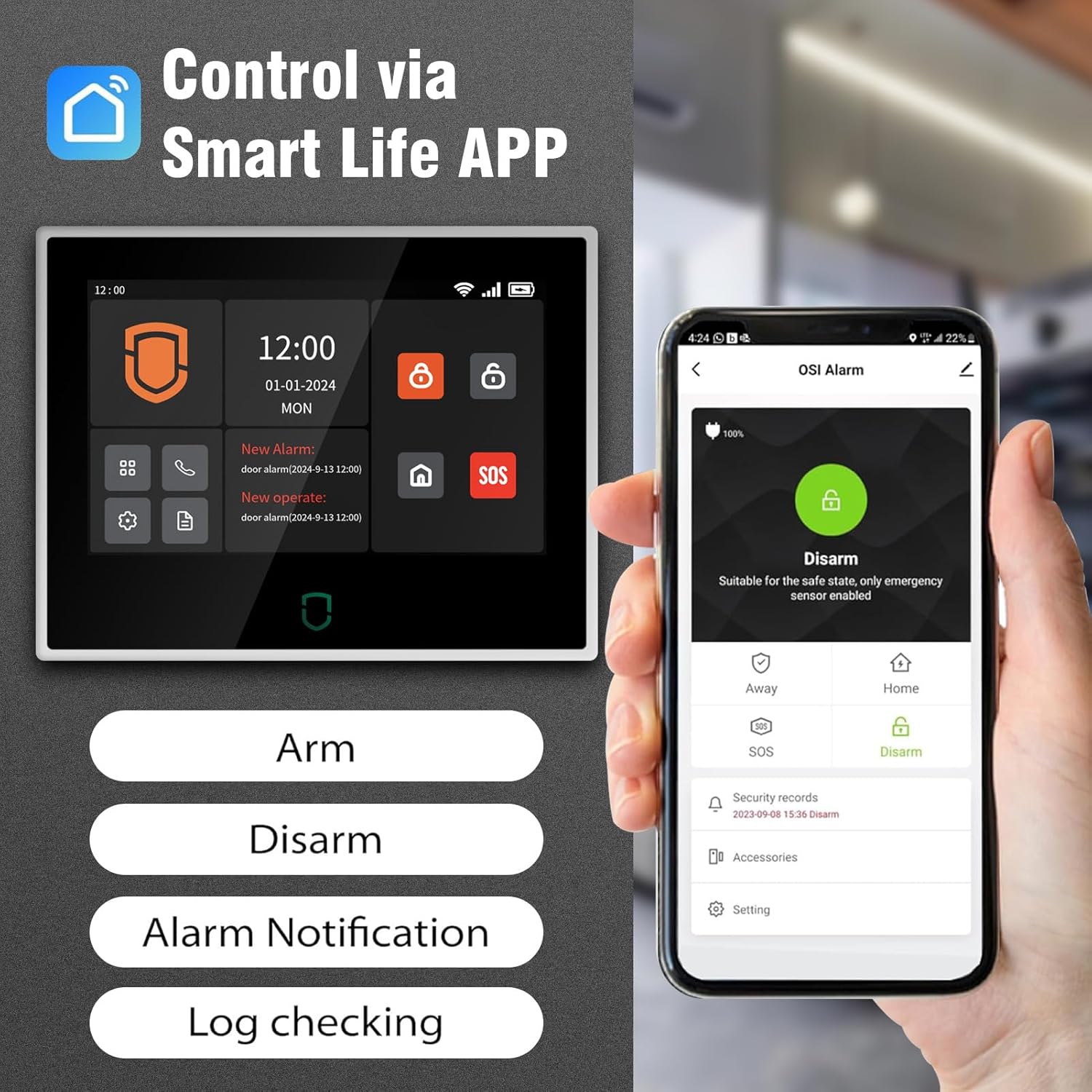 Wolf-Guard 7 inch Touch Screen - Home Security No Wifi 评论和价格