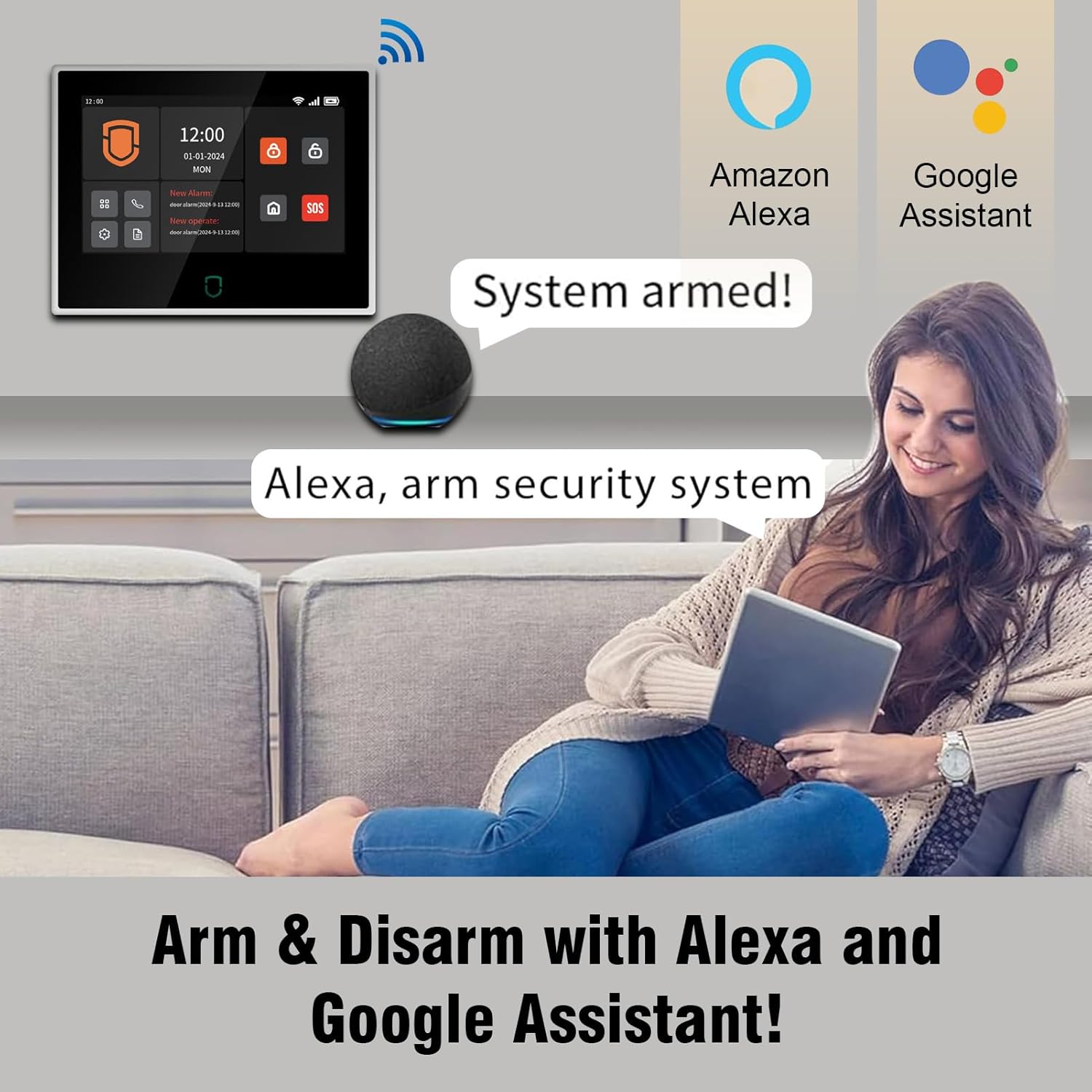 Wolf-Guard 7 inch Touch Screen - Home Security No Wifi 评论和价格