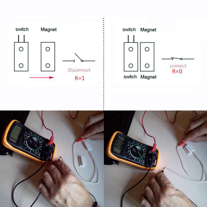 1/2/3/4/5/10/20PCS MC-38 Wired - Window Alarm Sensor 评论和价格