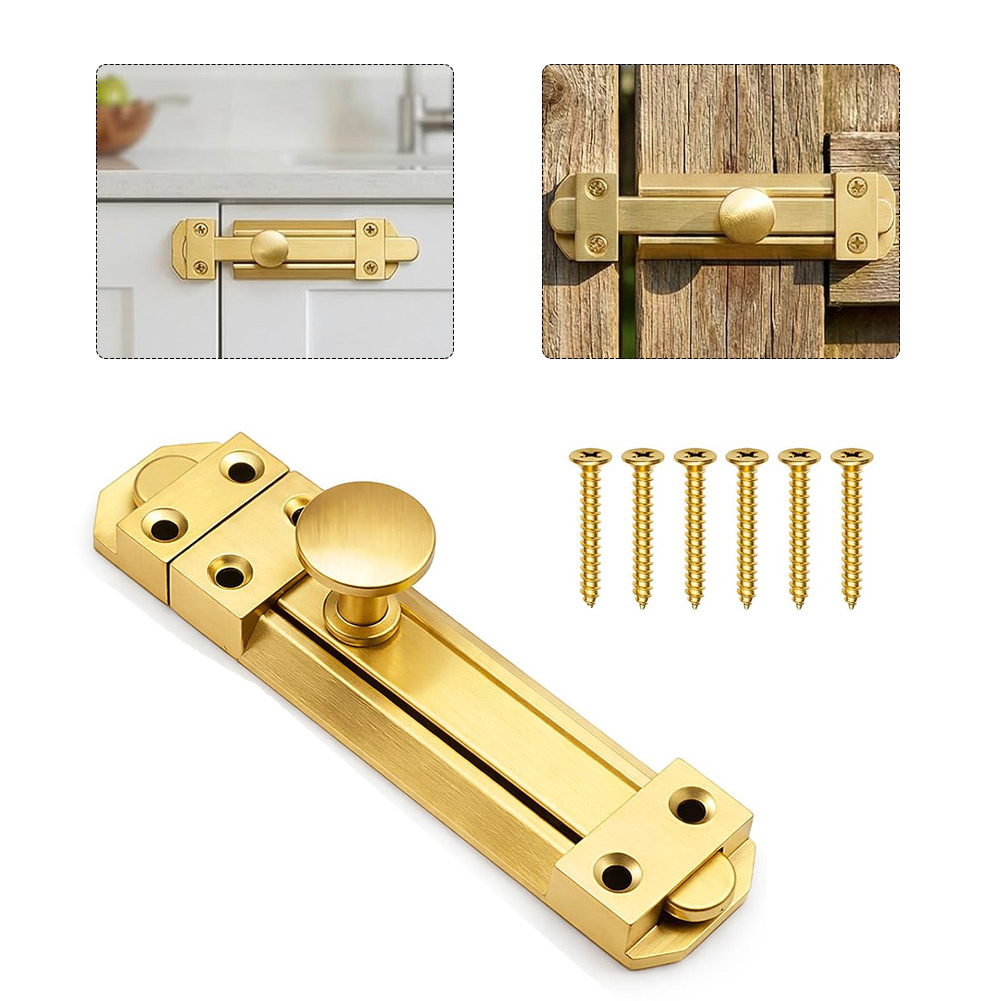 5 Inch Solid Brass Sliding Doo - Home Security Locks 评论和价格
