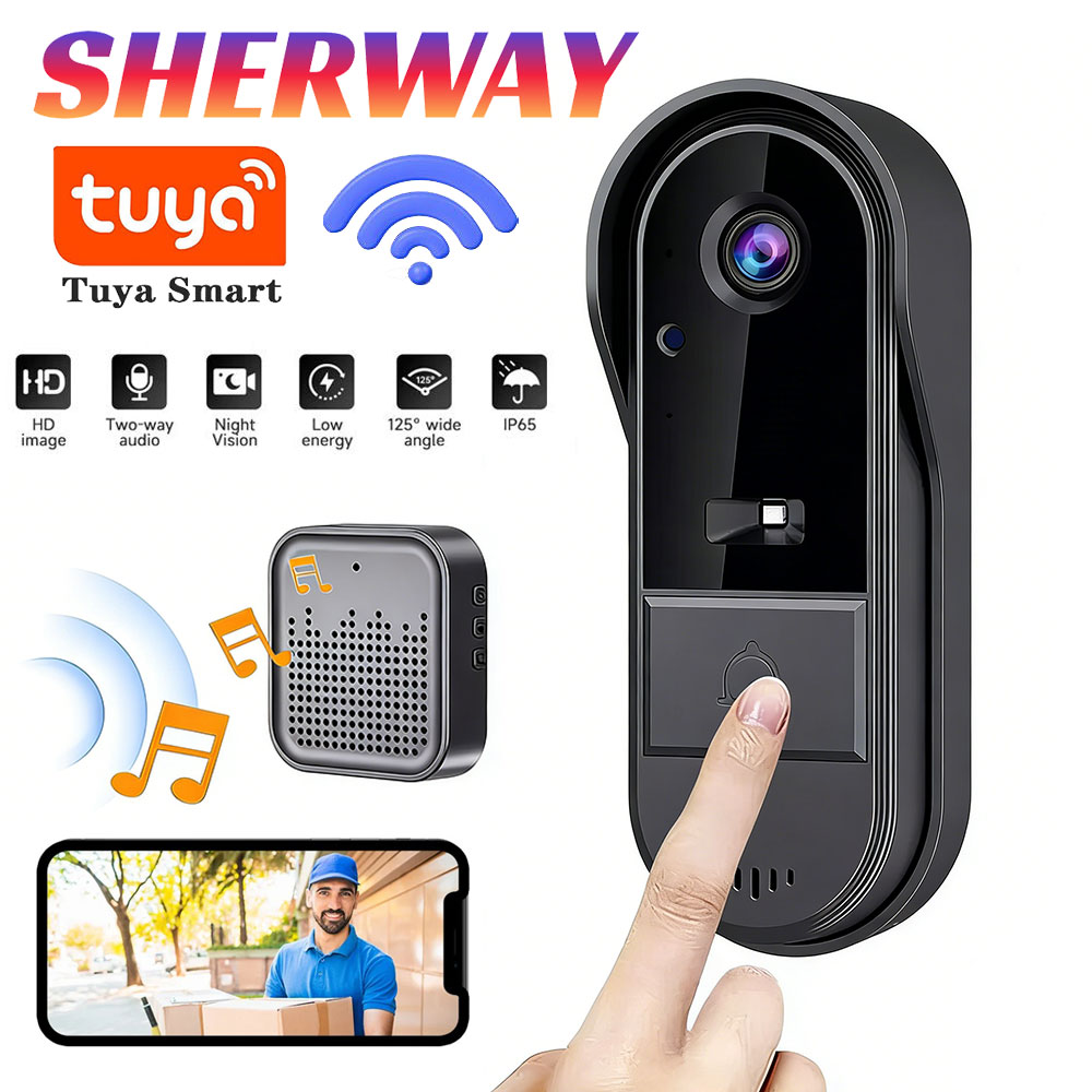 Tuya Doorbell with Camera Wire - Home Security Bundle 评论和价格