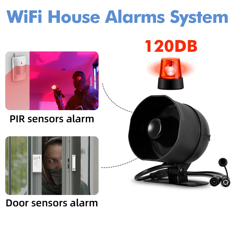 KERUI 120db Siren Alarm System - Home Security System Installation 评论和价格