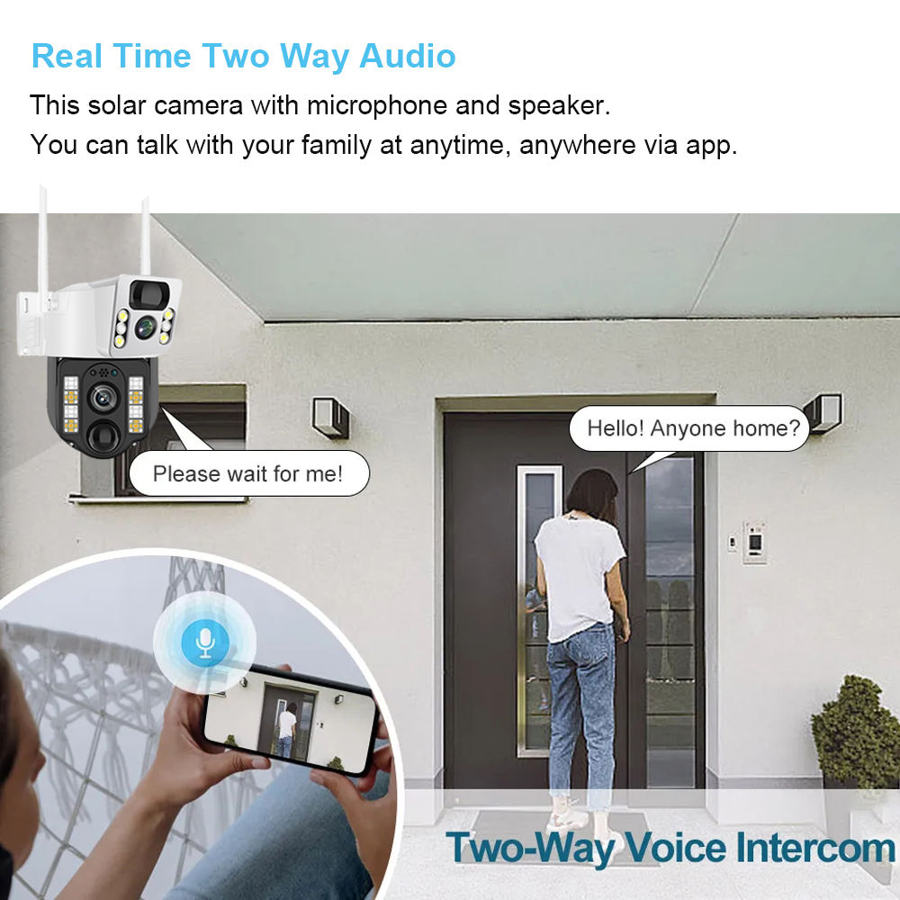 WiFi/4G Solar Camera IP CCTV S - Home Security No Wifi 评论和价格