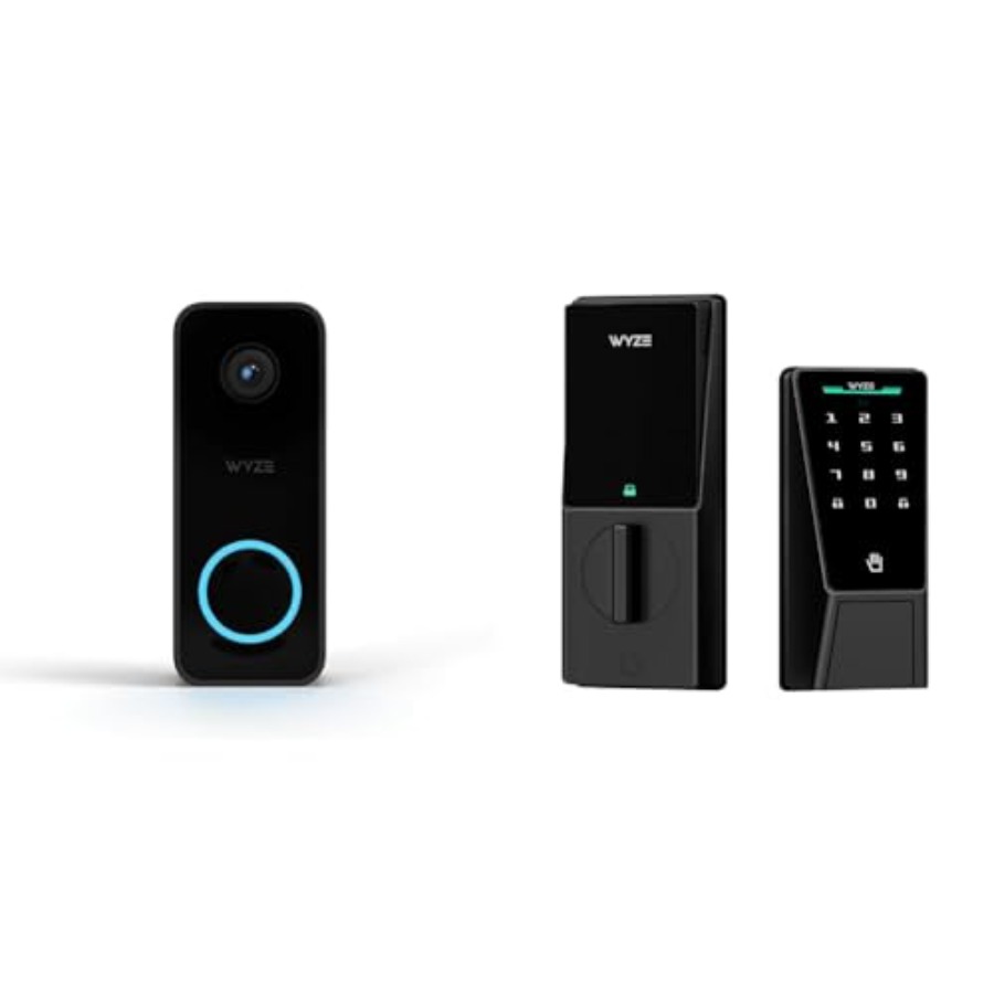 Smart doorbell camera and palm - Home Security Bundle 评论和价格