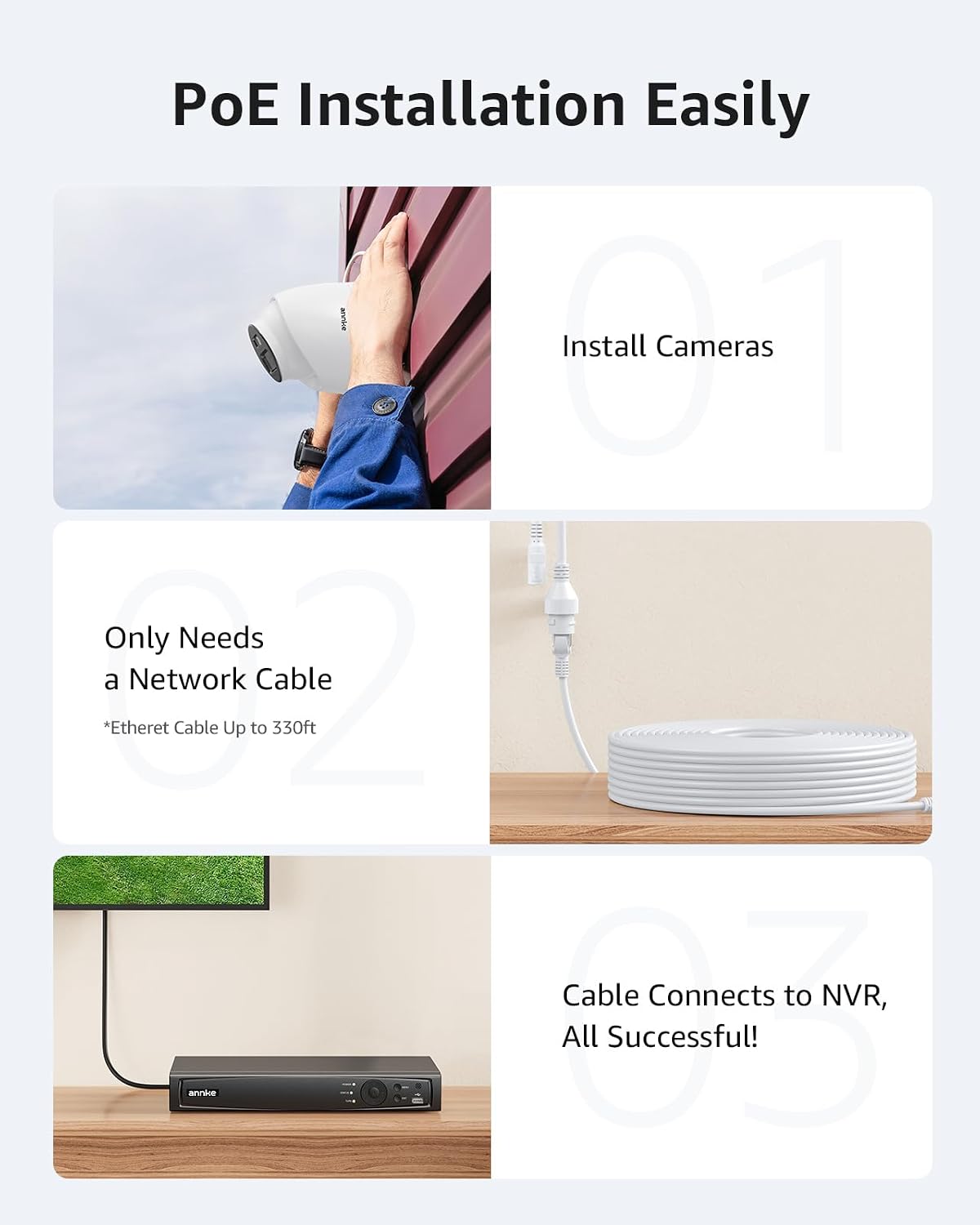 ANNKE 8CH 4K PoE Security Came - Ip Camera Outdoor 4K 评论和价格